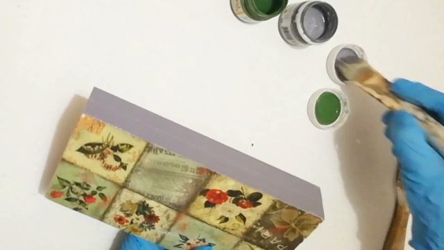 Винтажный декор купюрницы. Декупаж и состаренная деревянная поверхность. Мастер-класс Ольги Сащенко смотреть онлайн