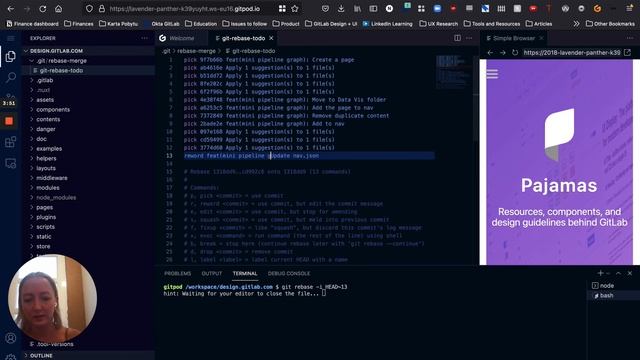 Editing commits with git rebase in Gitpod смотреть онлайн