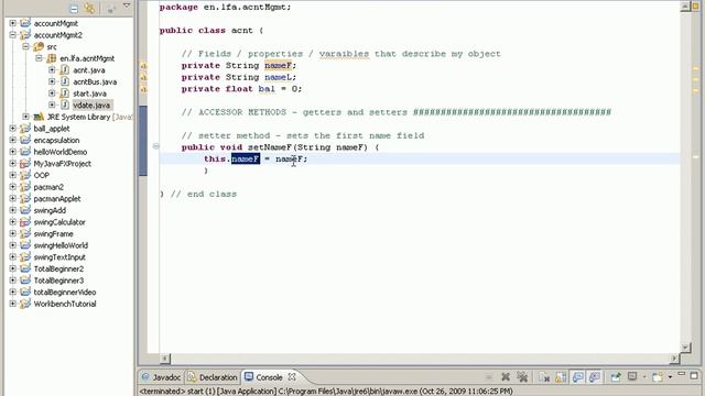 Java w/ Eclipse 21 - Bank Program Part 7 смотреть онлайн