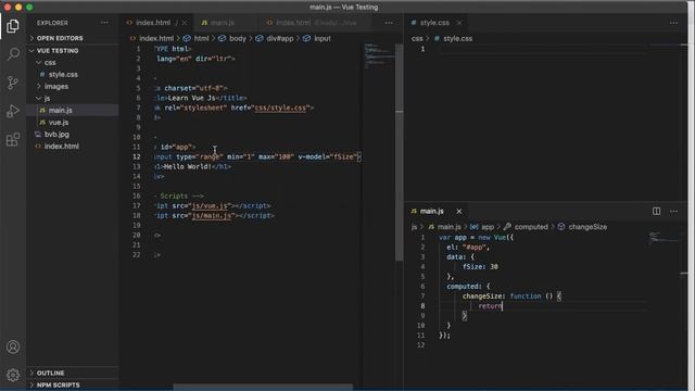 How To Change Font Size With Input Range By Vue - كيفية تغيير حجم الخط باستخدام Vue смотреть онлайн