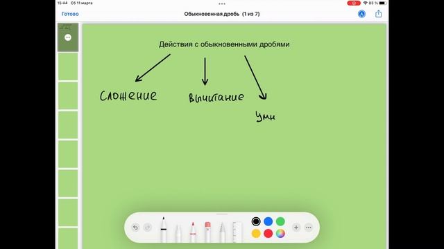Действия с обыкновенными дробями смотреть онлайн