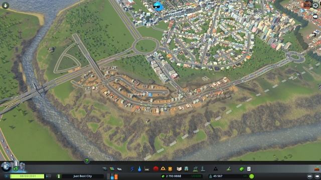 НОВАЯ ИНФРАСТУКТУРА, МОСТЫ, РАЙОНЫ - Cities Skylines #18 смотреть онлайн