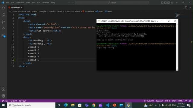 05- Git version control system -Undoing Changes -restore -reset - revert - connect by access token смотреть онлайн