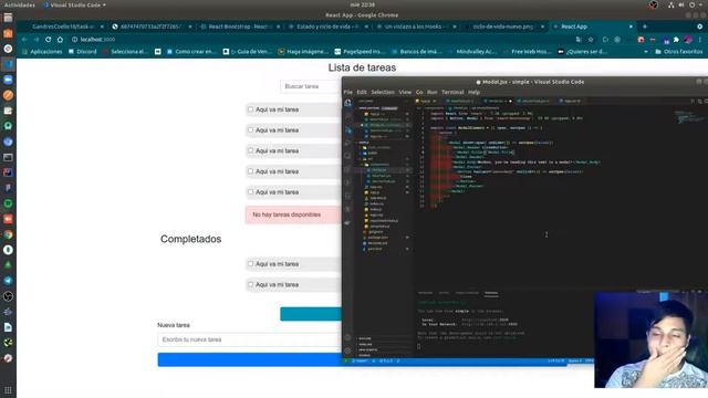 Crear formulario para crear nueva tarea, React js y Bootstrap #4 смотреть онлайн