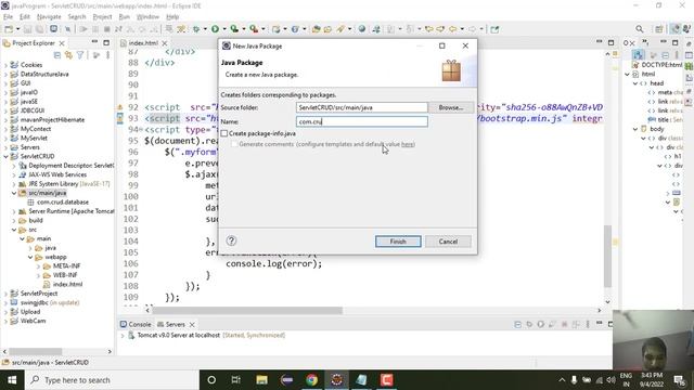 2. Servlet with ajax | CRUD Operation | Ajax Colling | Semant Sir | Advance JAVA смотреть онлайн