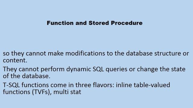 Function and Stored Procedure 08 Sql server Interview questions смотреть онлайн