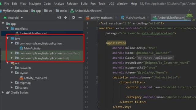 2 - Structure of Android Project - Android Kotlin Tutorial for Beginners - Dex Code Lab смотреть онлайн