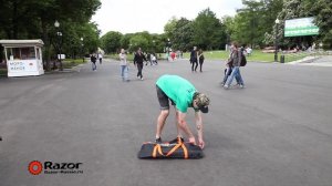 Обзор самоката Razor A6. Городской складной самокат для взрослых и детей с большими колесами 254 мм