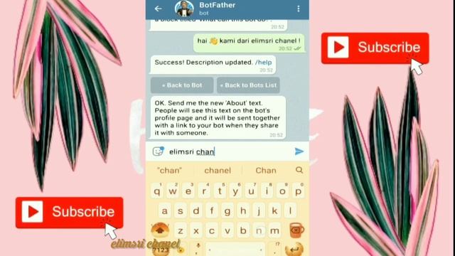 CARA BIKIN BOT DI TELEGRAM DAN CARA BALAS NYA || elimsri chanel смотреть онлайн