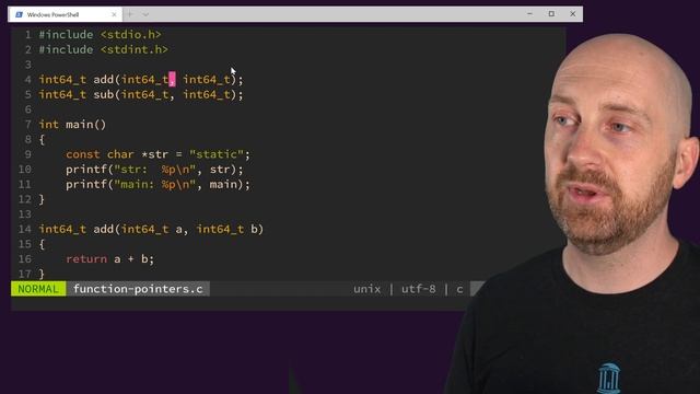 Function Pointers in C - How to Read and Write Function Pointer Types and use Dynamic Dispatch смотреть онлайн