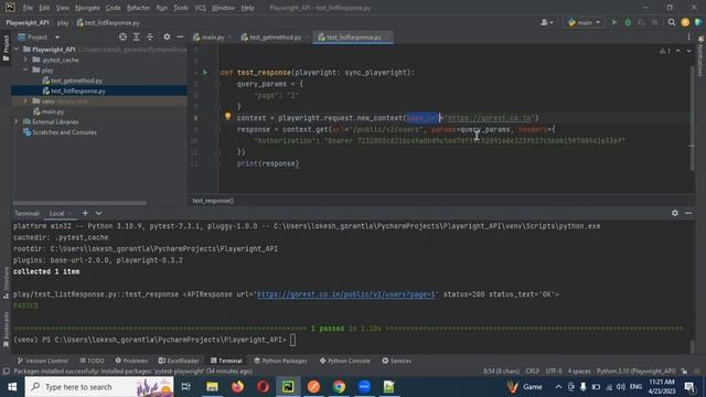 Part 2: Verify List of Response in Playwright Python API смотреть онлайн