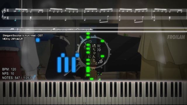 『Playable MIDI / Synthesia Visual』 Shinigami Bocchan to Kuro Maid - Festa Sessione смотреть онлайн