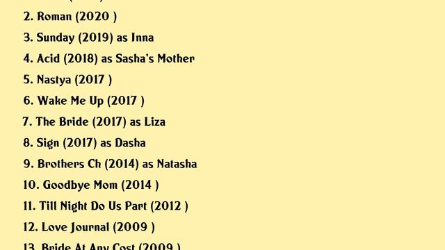 Alexandra Rebenok Movies list Alexandra Rebenok| Filmography of Alexandra Rebenok смотреть онлайн