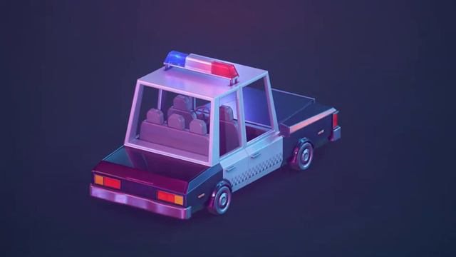 Stylized police car смотреть онлайн