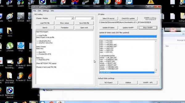 Bmw coding. Bmw coding tool how to update sp daten files.