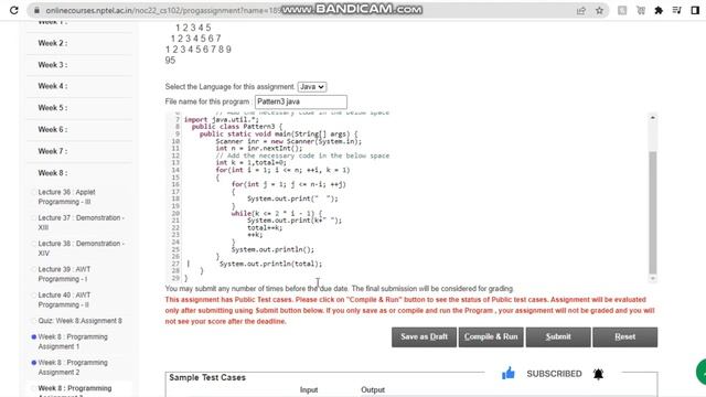 NPTEL: Programming In Java Week 8 Programming Assignment Answers смотреть онлайн