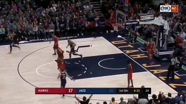 Muscala does his best Greg Ostertag impression, gets banished to the shadow realm by Rubio смотреть онлайн