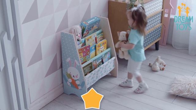 Детская полочка для книг DreamToys Зайка смотреть онлайн