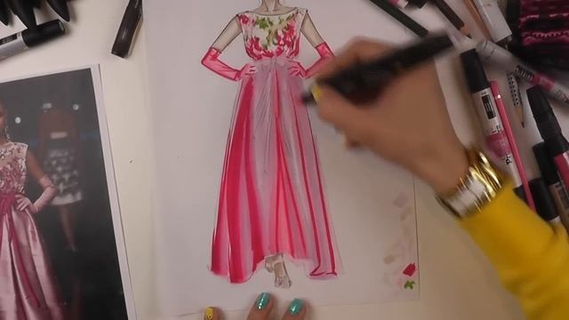 Fashion-скетчинг: фактура атлас смотреть онлайн