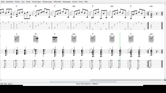 Traditional - House of the Rising Sun - Tabs смотреть онлайн