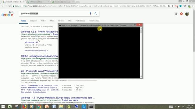 Instalando la biblioteca windrose para python 2.7 смотреть онлайн