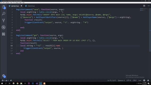 FiveM Scripting 10 - Getting Values From MYSQL смотреть онлайн