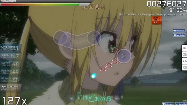 osu! Hayate No Gotoku: Can't Take My Eyes Off You OP. Hard difficulty (HD,DT) FC смотреть онлайн