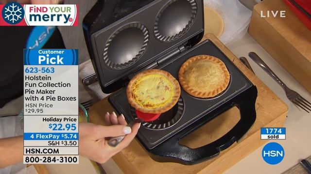 Holstein Fun Collection Pie Maker With 4 Pie Boxes