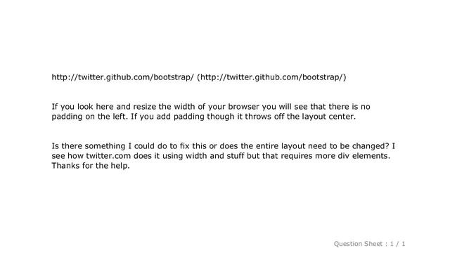 HTML : Twitter Bootstrap top bar and container resize padding смотреть онлайн