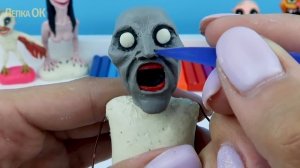 БАБУШКА ГРЕННИ. Лепка крутой фигурки из пластилина | Making Granny from clay