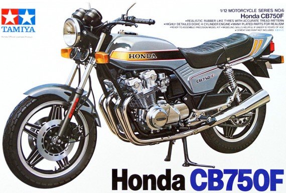 Honda CB750F мотоцикл 1/12 Tamiya 14006. Сборка модели.