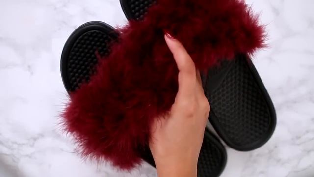 DIY Fluffy Slides & Puff Ball Ring | Alyssa Forever