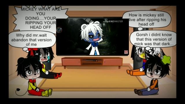 Mickey mouse and friends react to photo negative Mickey voice смотреть онлайн