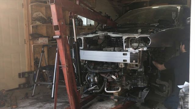 Time lapse - Jaguar X type 2002 Subframe/engine removal and installation смотреть онлайн