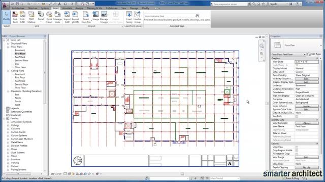 Revit Tutorials: Linking CAD Files To Revit смотреть онлайн