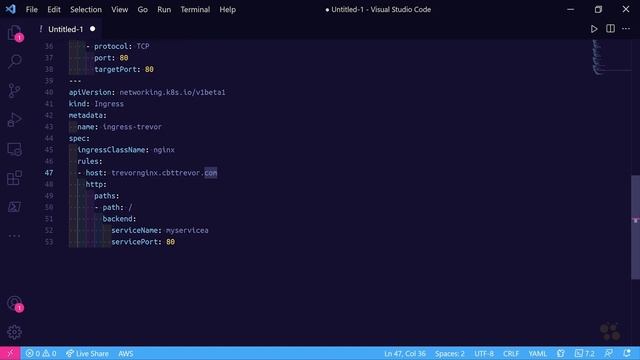 Training Certified Kubernetes Administrator 51 Deploy NGINX Ingress Resource смотреть онлайн