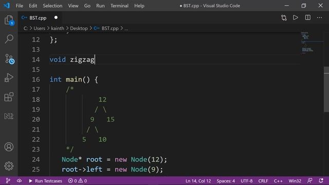Zig Zag Traversal Binary Search Tree | C++ Placement Course | Lecture 28.7 смотреть онлайн