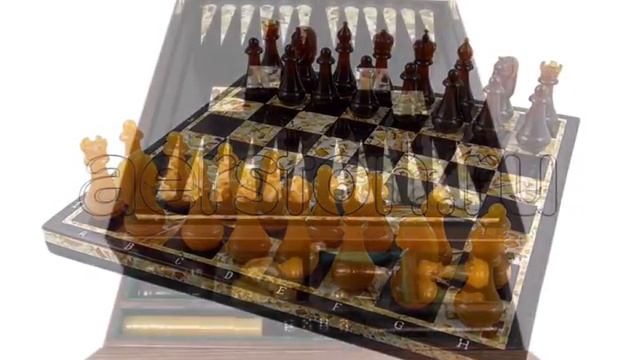 Игровой набор ШАХМАТЫ, НАРДЫ (янтарь) ♟?? смотреть онлайн