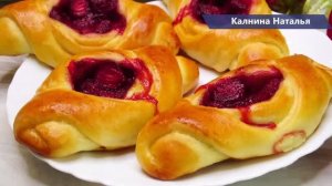 Пирожки как ПУХ!  Ягодная начинка  НЕ ВЫТЕКАЕТ, таким способом. Не черствеют, весь секрет в тесте!