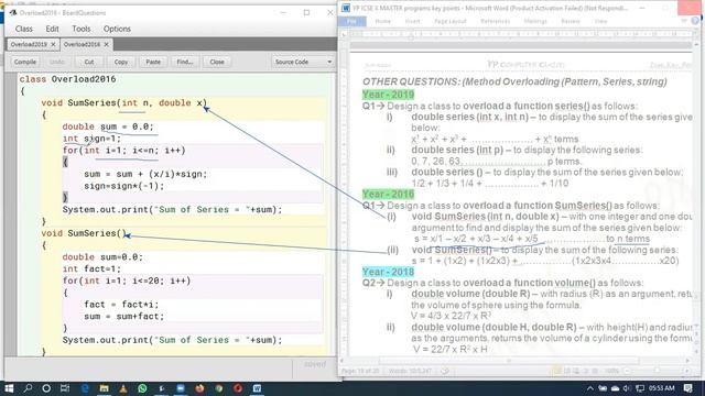 Lec 7 Function | Method Overloading in Java | 6 board Question from 2014 to 2019 | ICSE Class 10 смотреть онлайн
