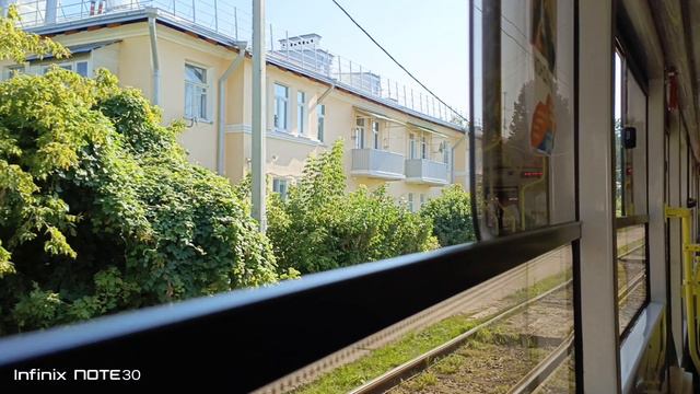 Коломенский трамвай. Маршрут номер 1. Самый современный вагон в городе Коломна!!! Как Вам? смотреть онлайн