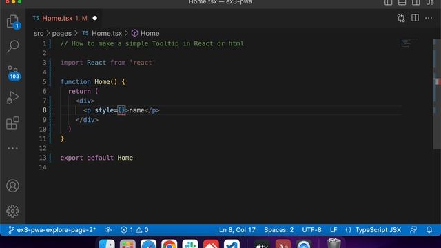 How to make a simple tooltip in React Or HTML смотреть онлайн