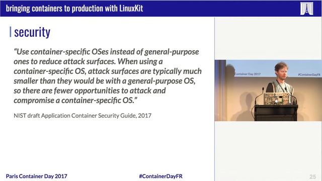 Paris container Day 2017 - Bringing containers to production with LinusKit - Justin Cormack, Docker смотреть онлайн