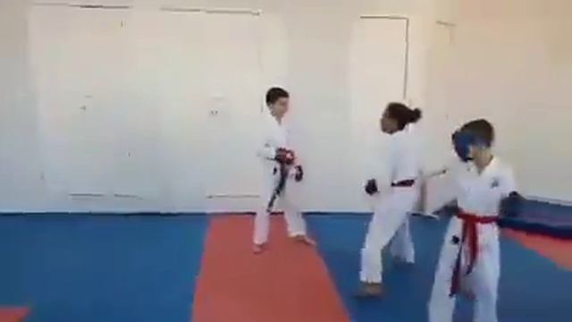 Тренировка с чемпионом по каратэ стиль шотокан. Кумитэ спаринг смотреть онлайн