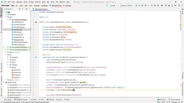 Разработка Whatsapp на языке java. Часть 14. Ошибка номера. Получение данных из Firebase. смотреть онлайн