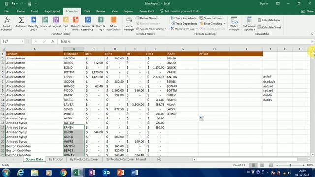 2.13 Index and Offset Function in Excel смотреть онлайн