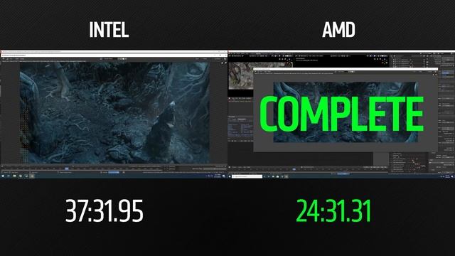 AMD EPYC 7742 vs Intel Platinum 8280 - BLENDER RENDERING смотреть онлайн