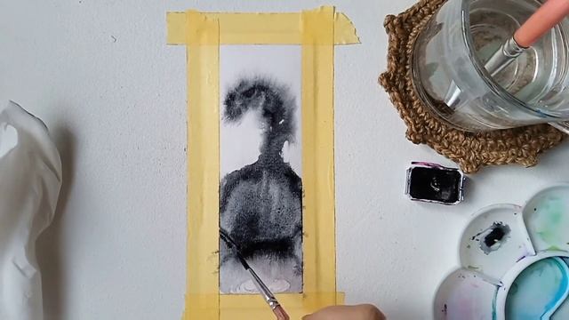 How To Make Bookmark Black Cat DIY Bookmarks Watercolor Step by Step Easy for Beginners смотреть онлайн