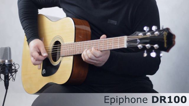 Epiphone DR100 acoustic guitar :: Demo, Soundcheck смотреть онлайн
