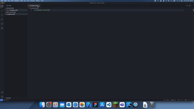 Swift In VSCode смотреть онлайн